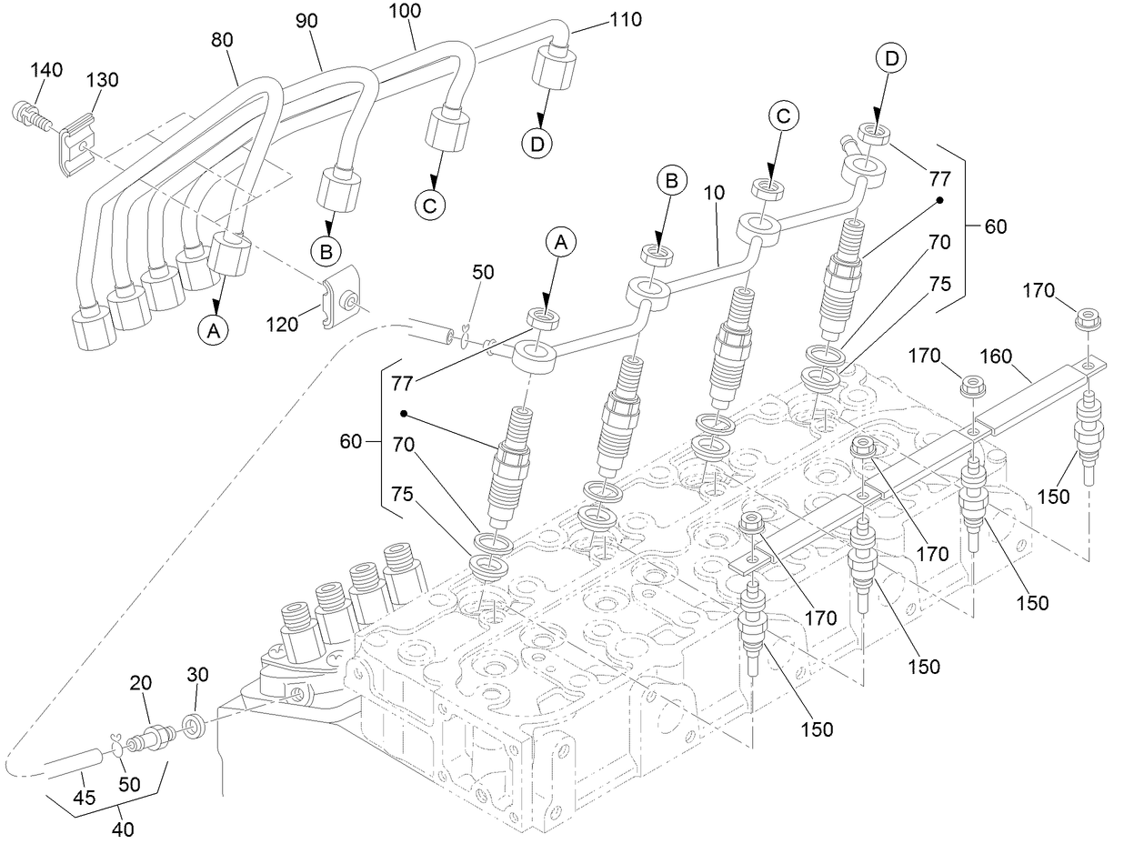 Nozzle Holder and Glow Plug Assembly