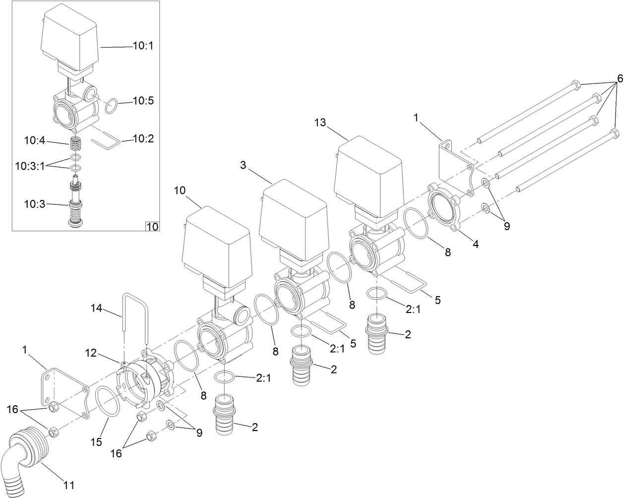 Agitation Manifold Valve Assembly
