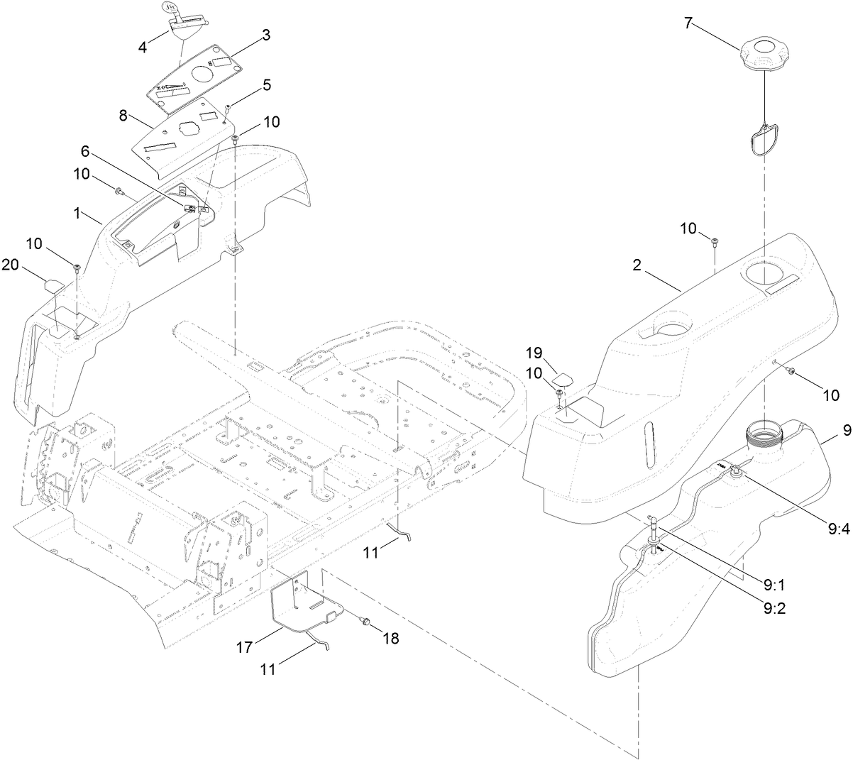 Body Styling and Fuel Pod Assembly