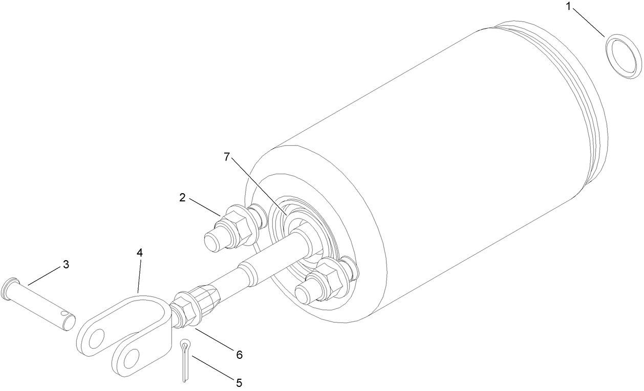 Hydraulic Release Cylinder Assembly No. AU126603