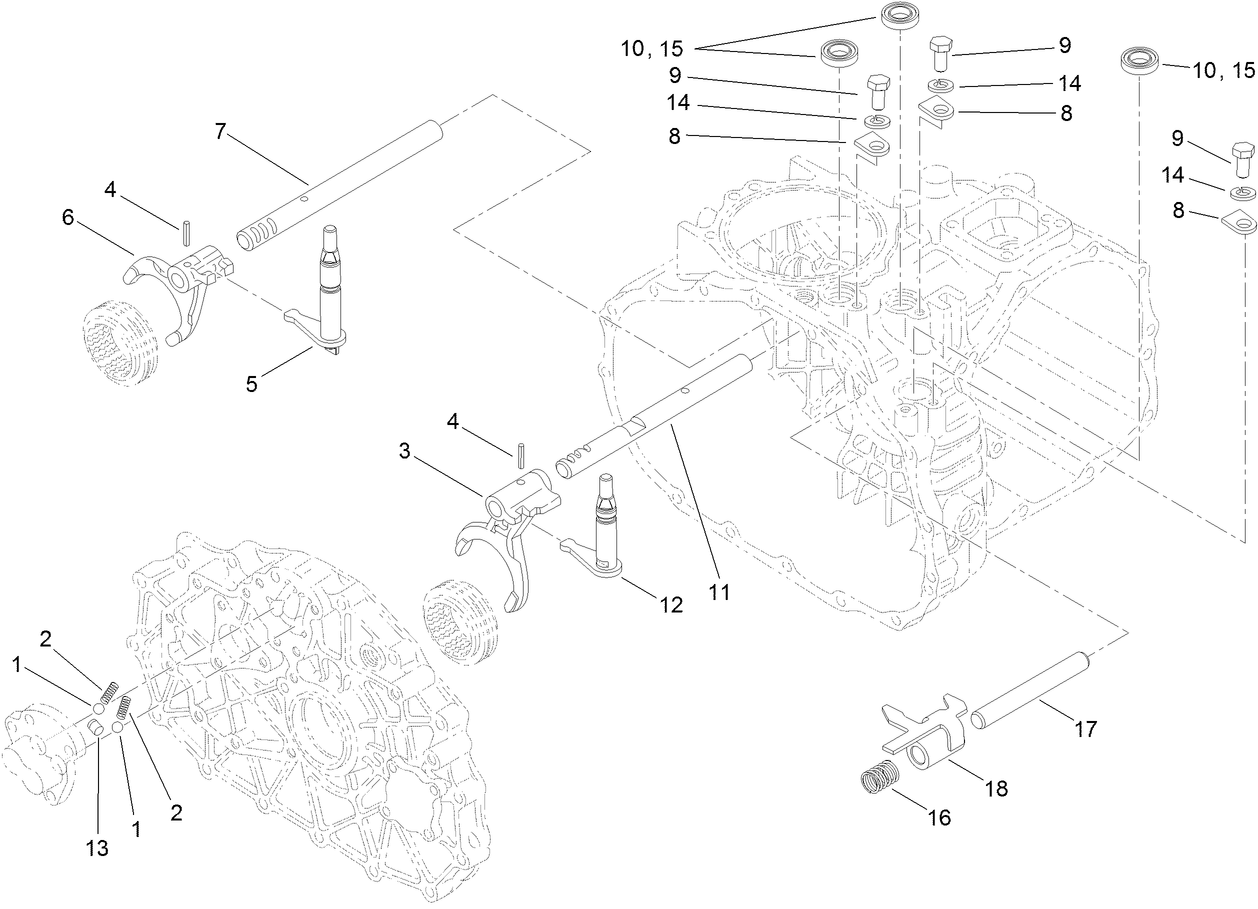 Shift Fork Assembly Transaxle Assembly No. 120-7610