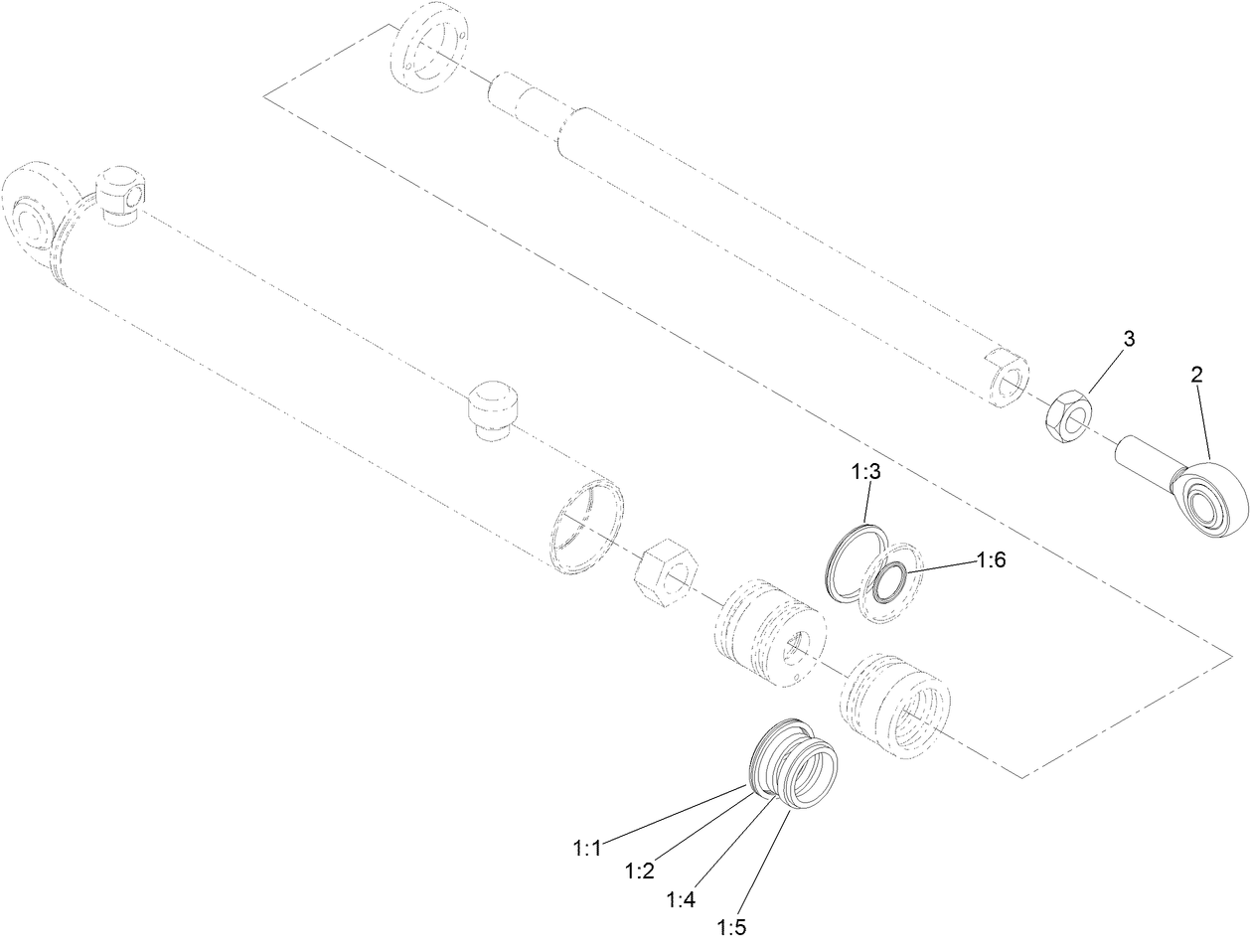 Hydraulic Cylinder Assembly No. 117-0701