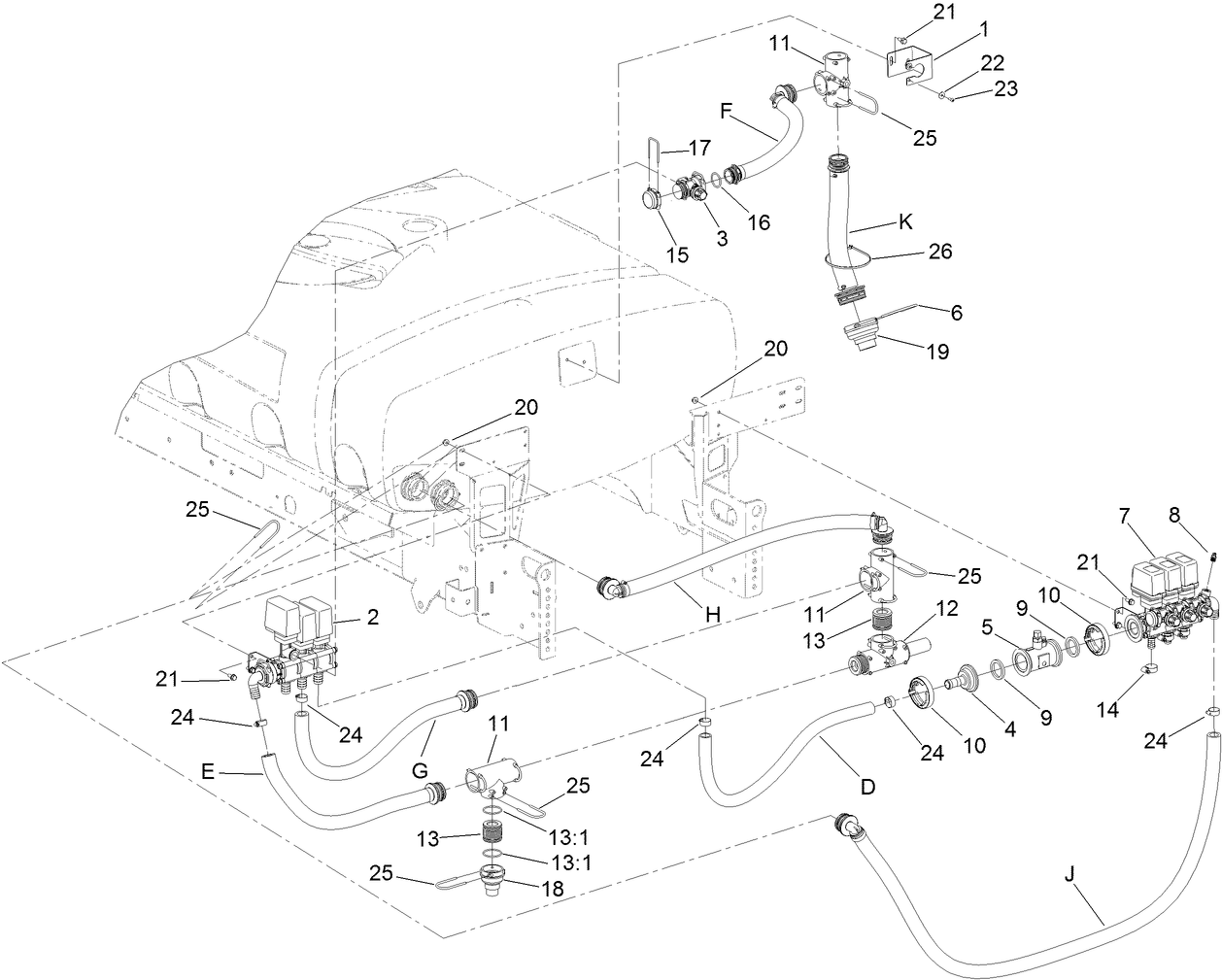 Agitation, Bypass and Boom Manifold Assembly