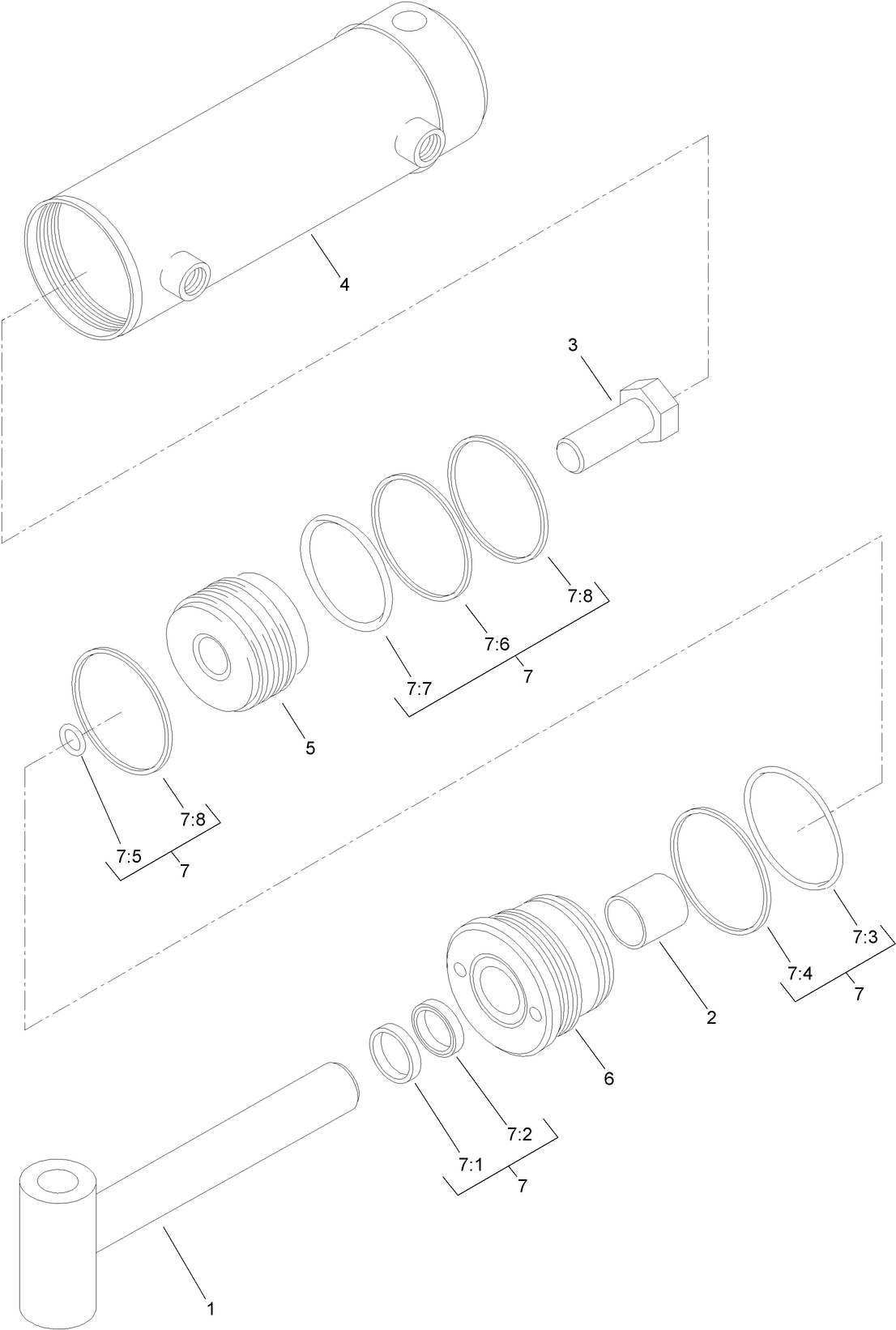 Hydraulic Cylinder Assembly No. AU103989A1
