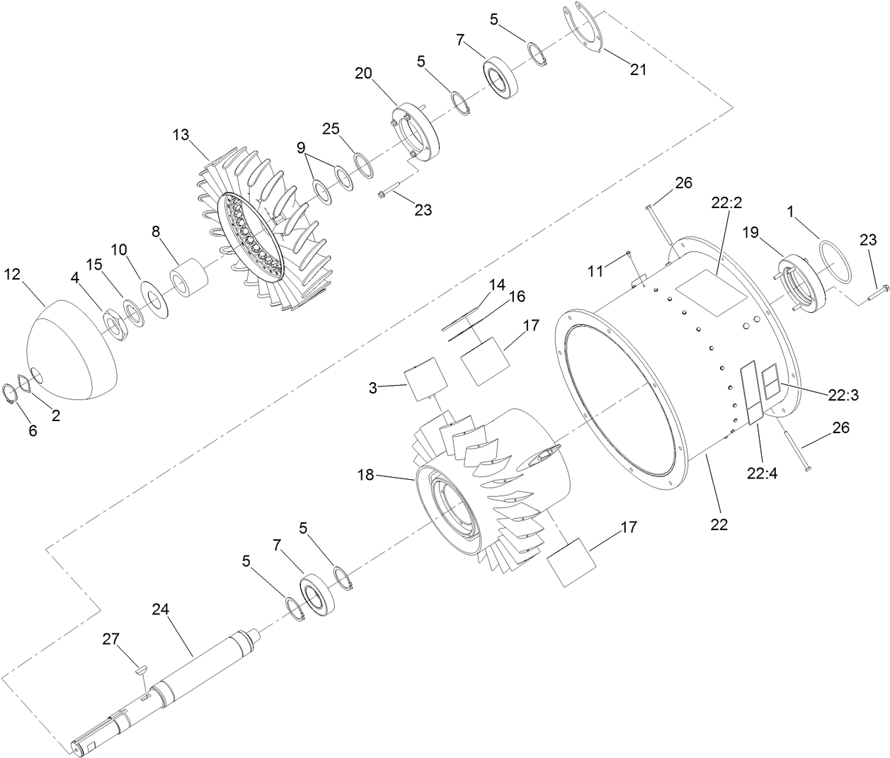 Turbine Assembly No. 127-6277