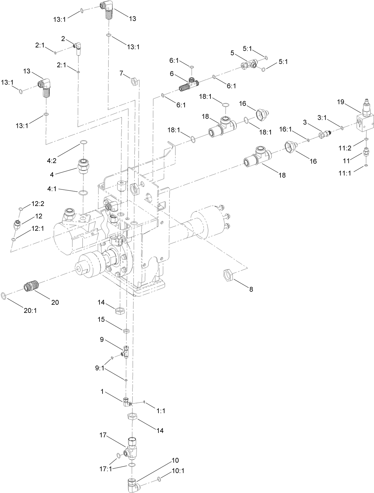 Rotary Hydraulic Fitting Assembly