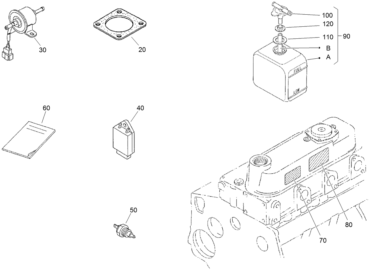 Operator Manual and Miscellaneous Engine Parts