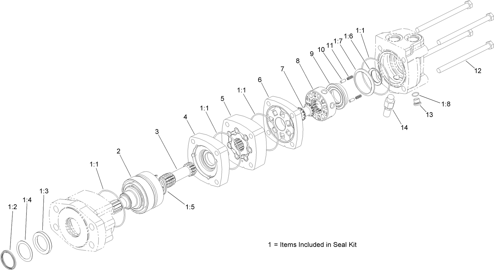 Hydraulic Motor Assembly No. AU8HM24061