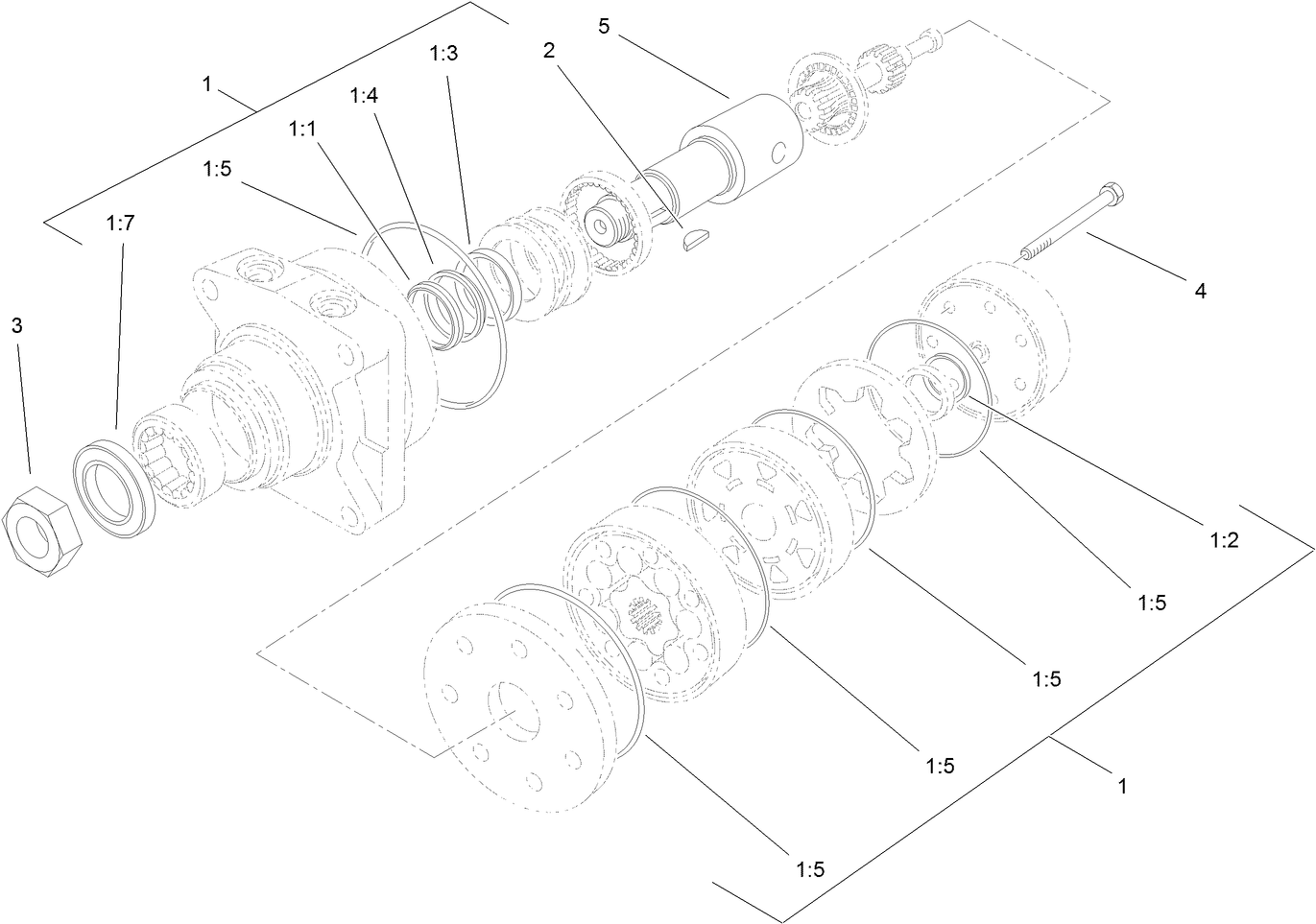 Hydraulic Motor Assembly No. 114-0549