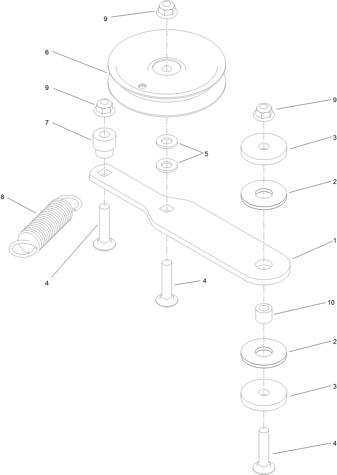 Idler Arm Assembly No. 120-6410