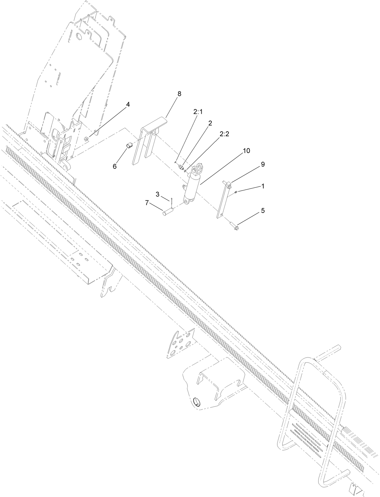 Rod Elevator and Cylinder Assembly