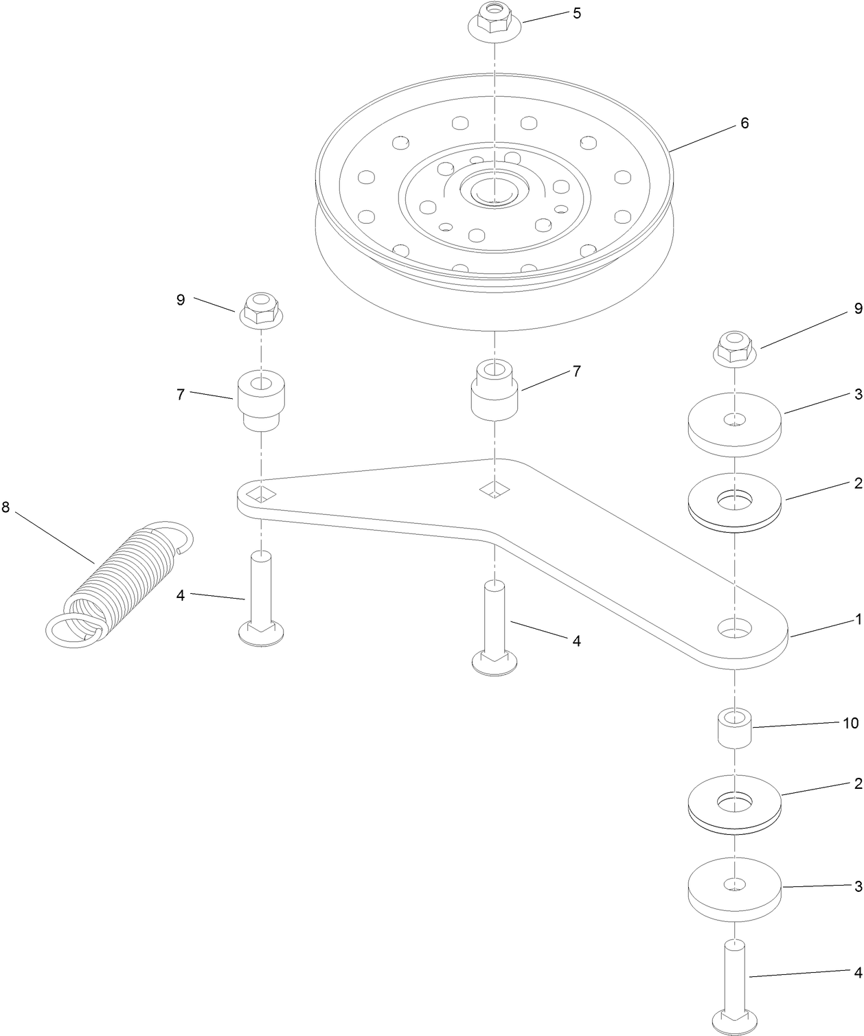 Right Hand Idler Assembly No. 121-5970