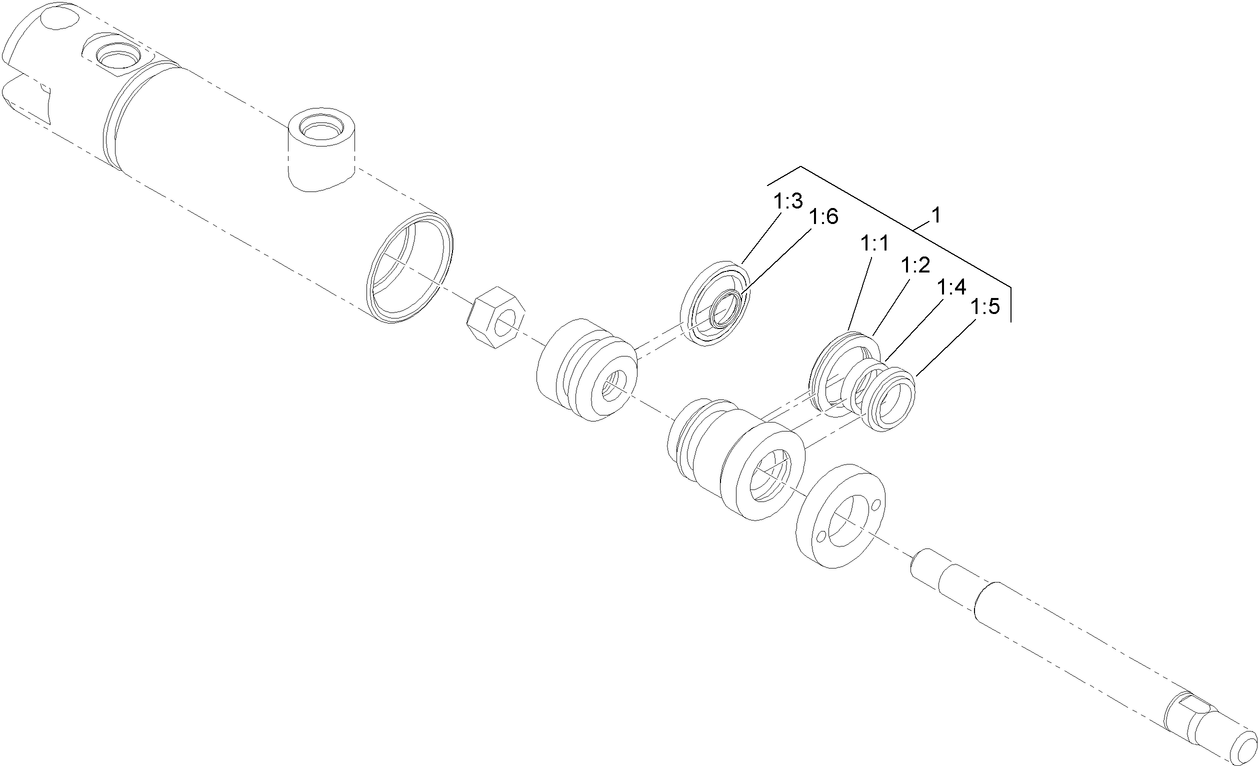 Hydraulic Cylinder Assembly No. 125-4463