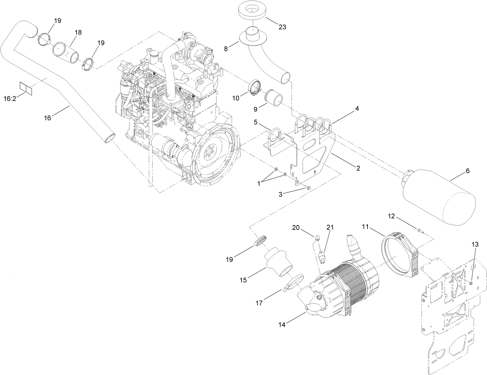 Engine Intake and Exhaust Assembly