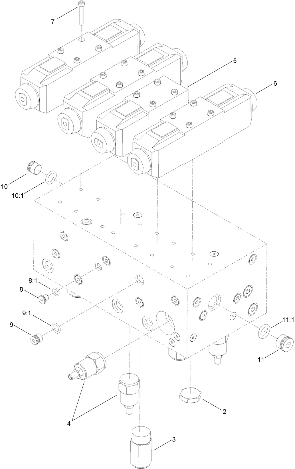 Hydraulic Manifold Assembly No. ST50269