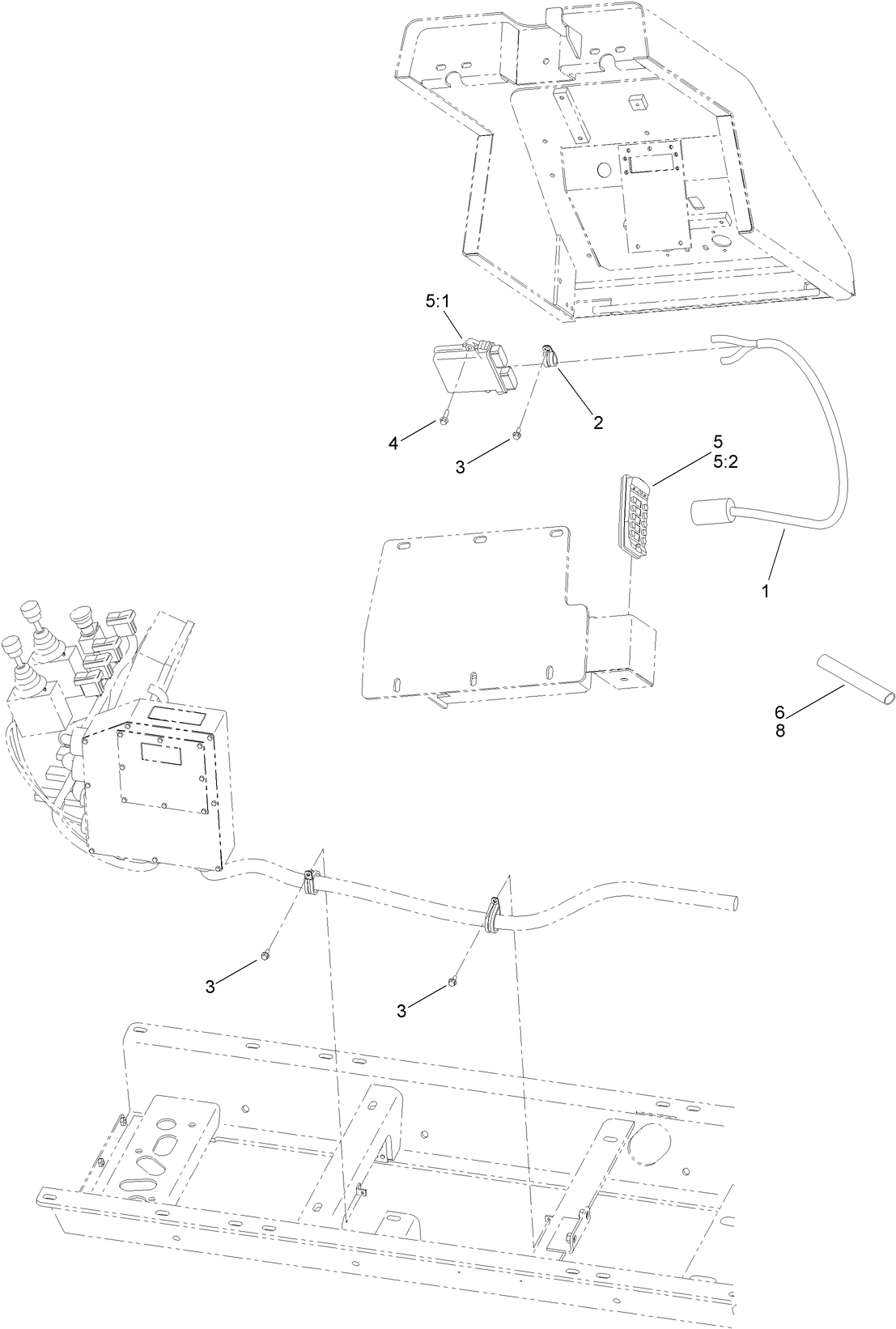 Radio and Cable Assembly