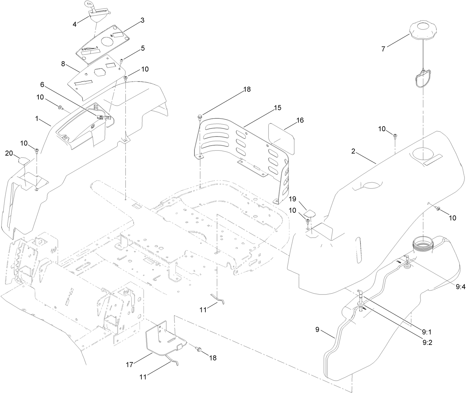 Body Styling and Fuel Pod Assembly