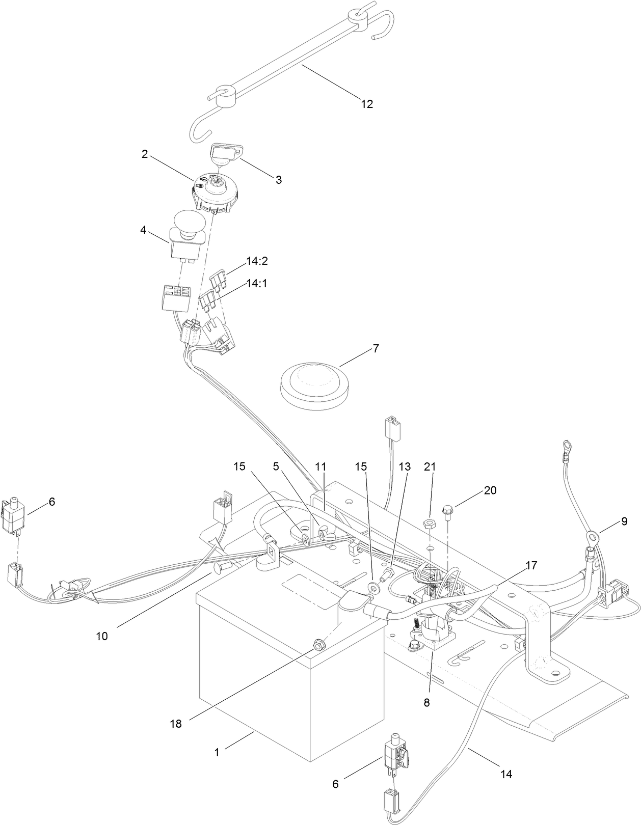 Battery and Electrical Assembly