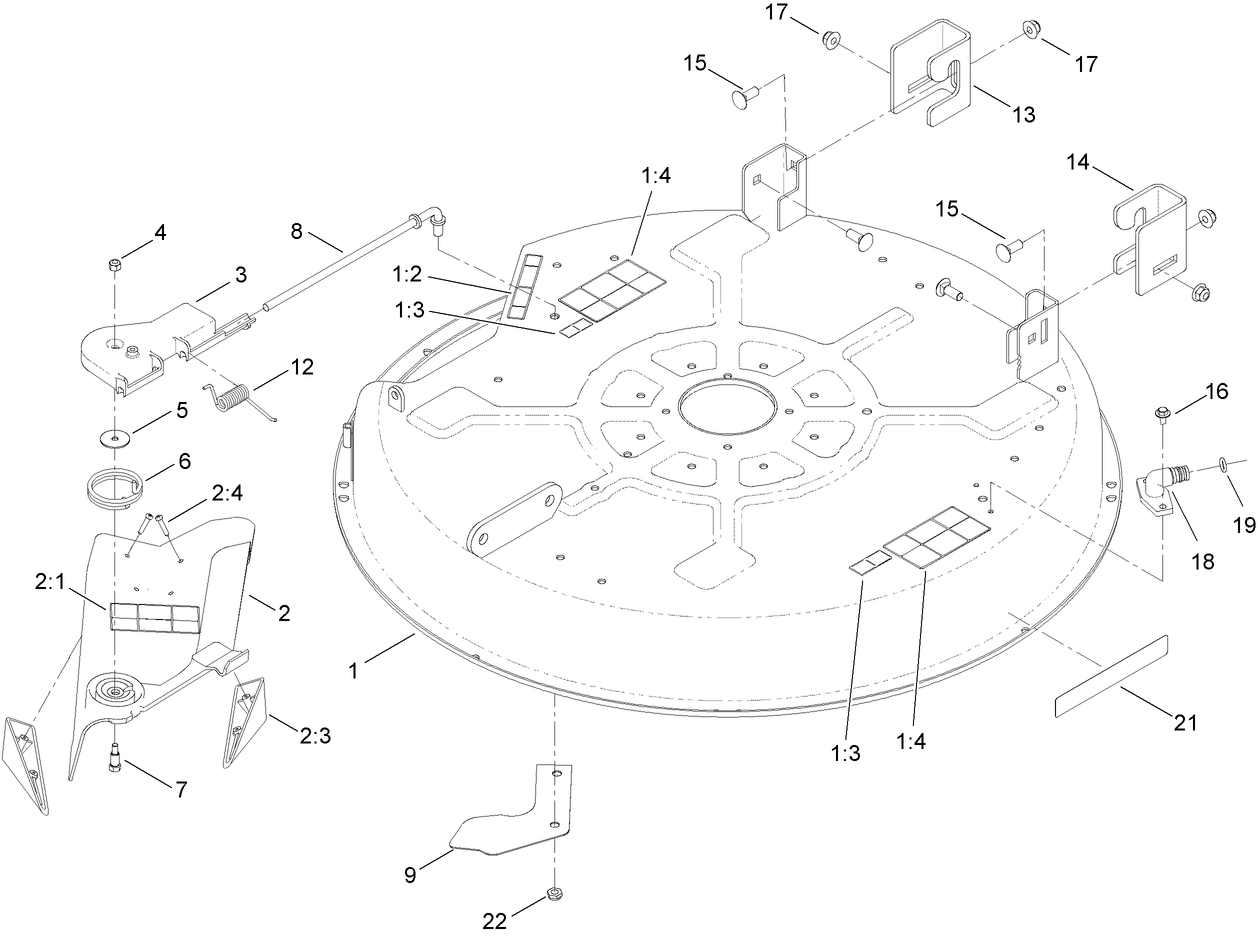 32 Inch Deck Assembly