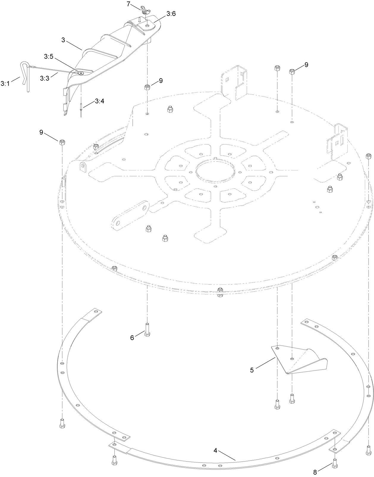 32 Inch Deck Baffle Assembly