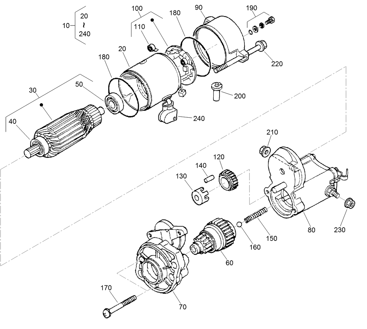 Starter Component Assembly