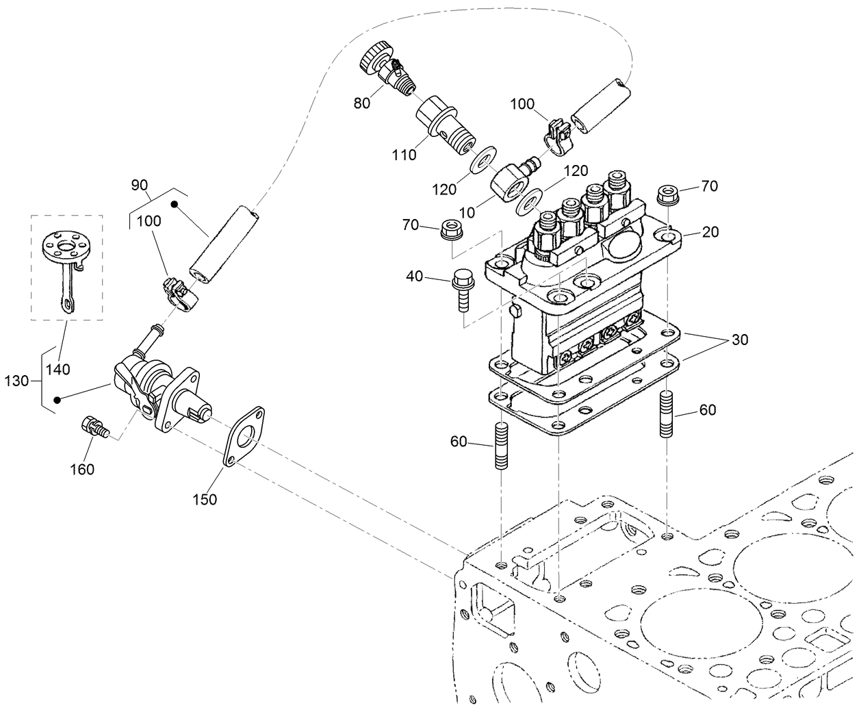 Injection Pump and Fuel Pump Assembly