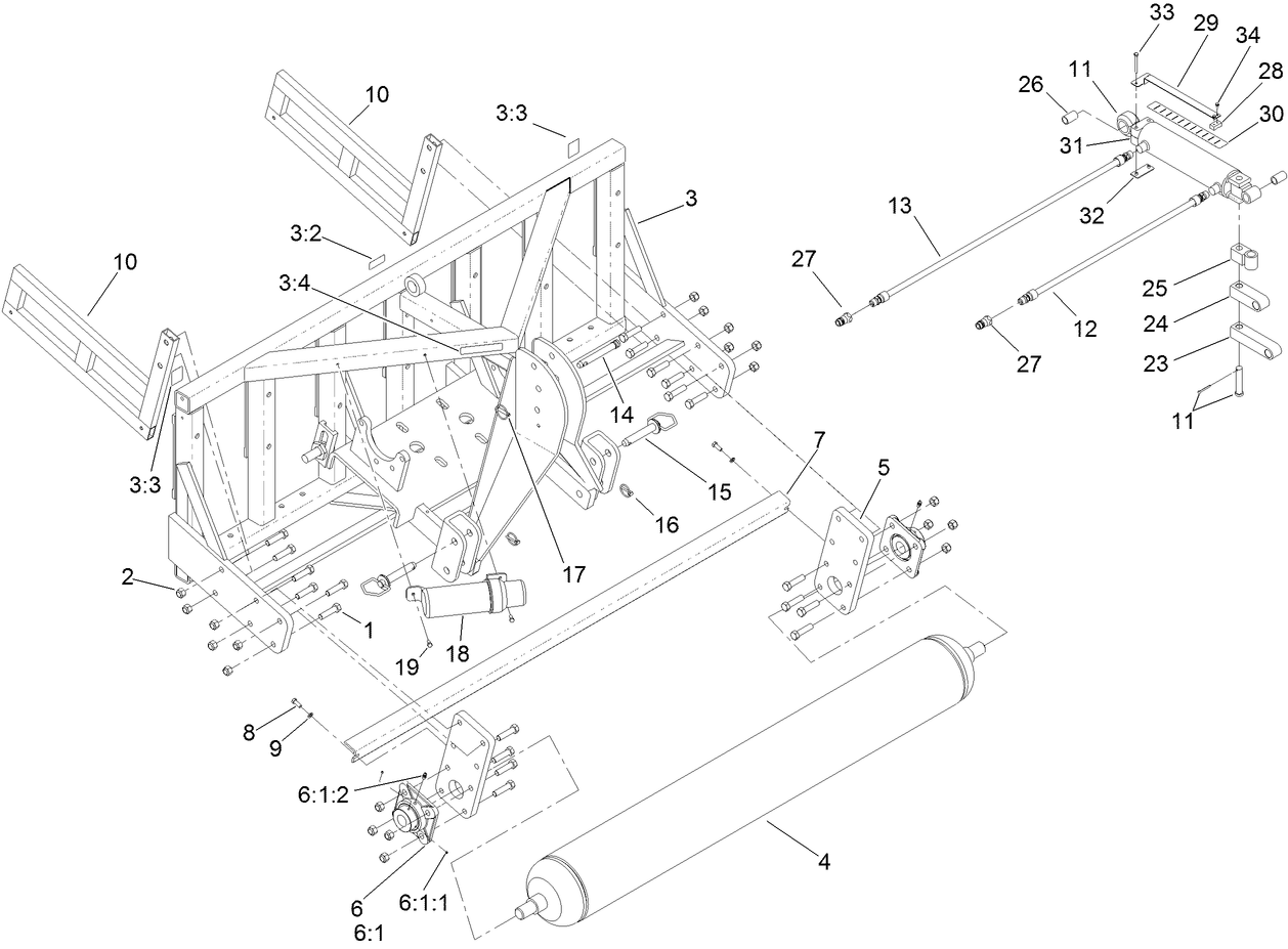 Frame and Roller Assembly