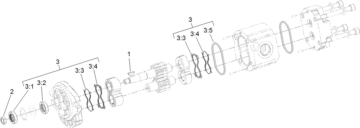 Hydraulic Motor Assembly No. 127-3694