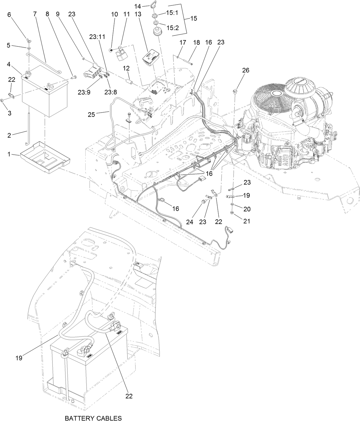 Battery and Electrical System Assembly