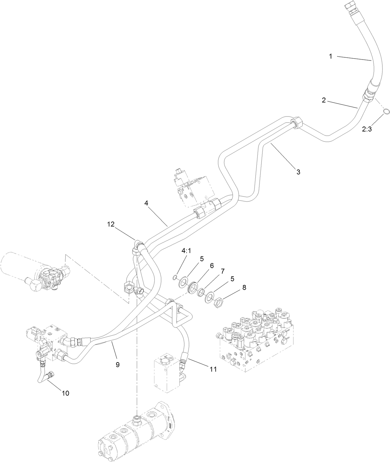 Oil Cooler Hydraulic Assembly