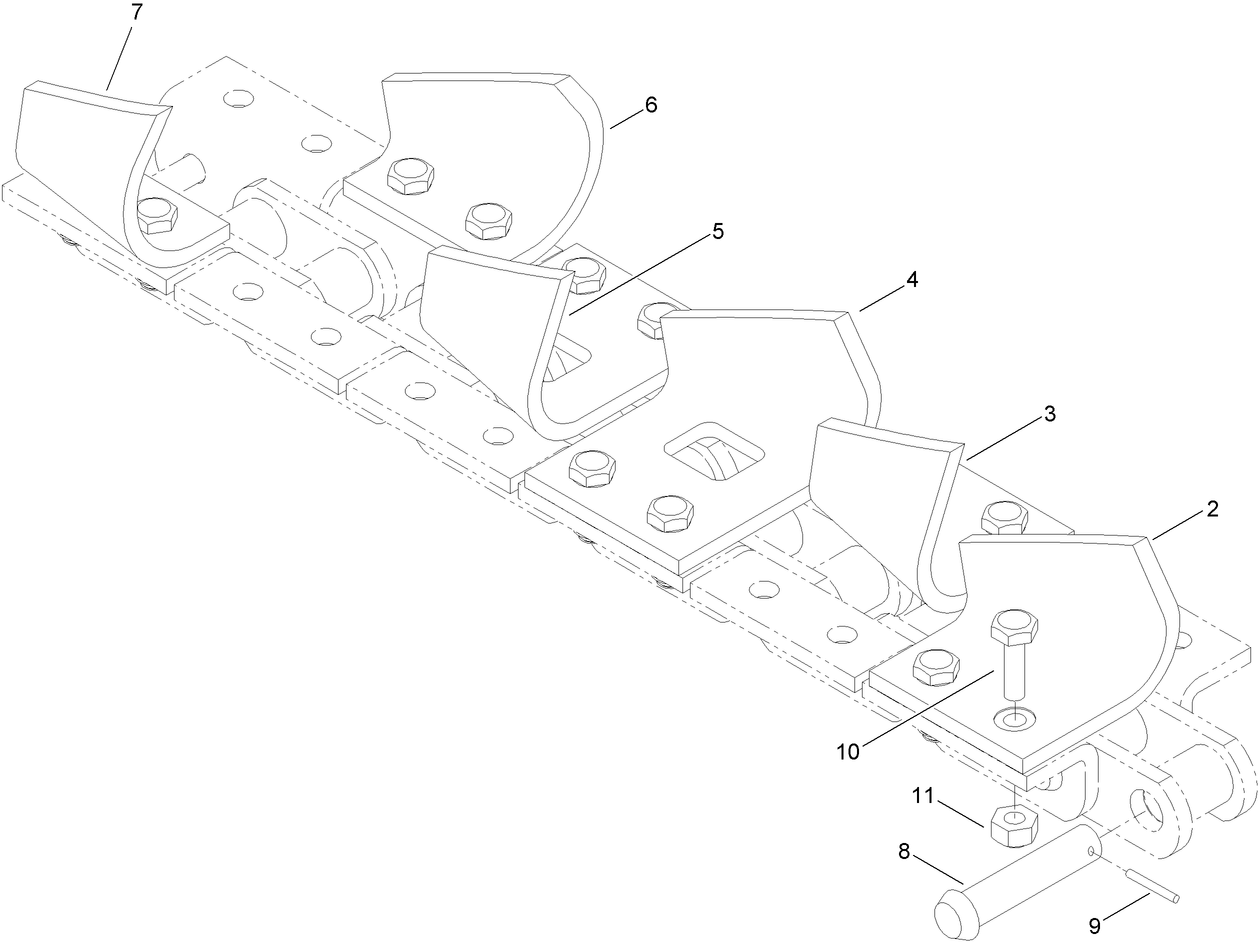6in x 36in Cup Chain Assembly Models 25471 and 25471E