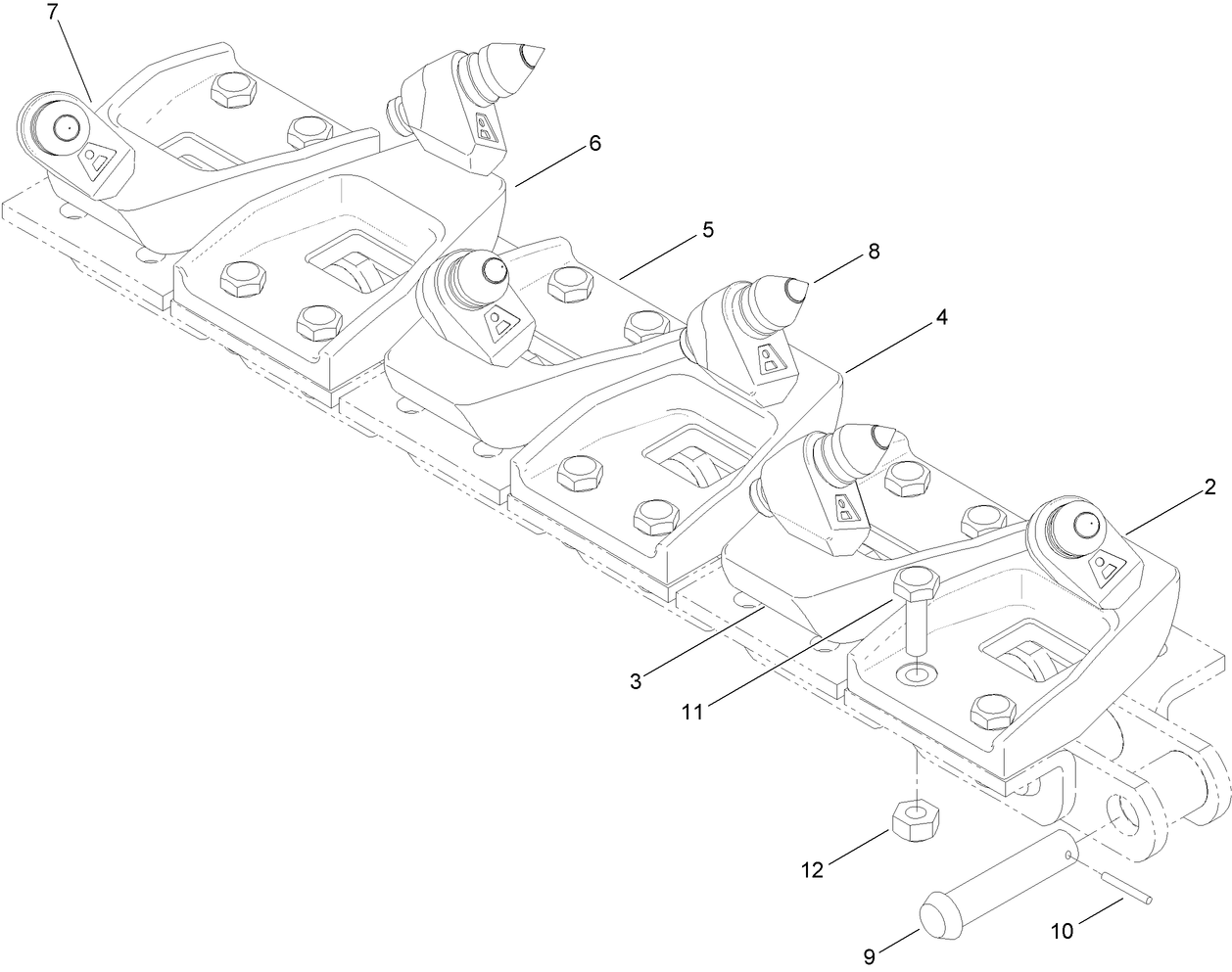 6in x 36in Rock and Frost Chain Assembly Models 25472 and 25472E