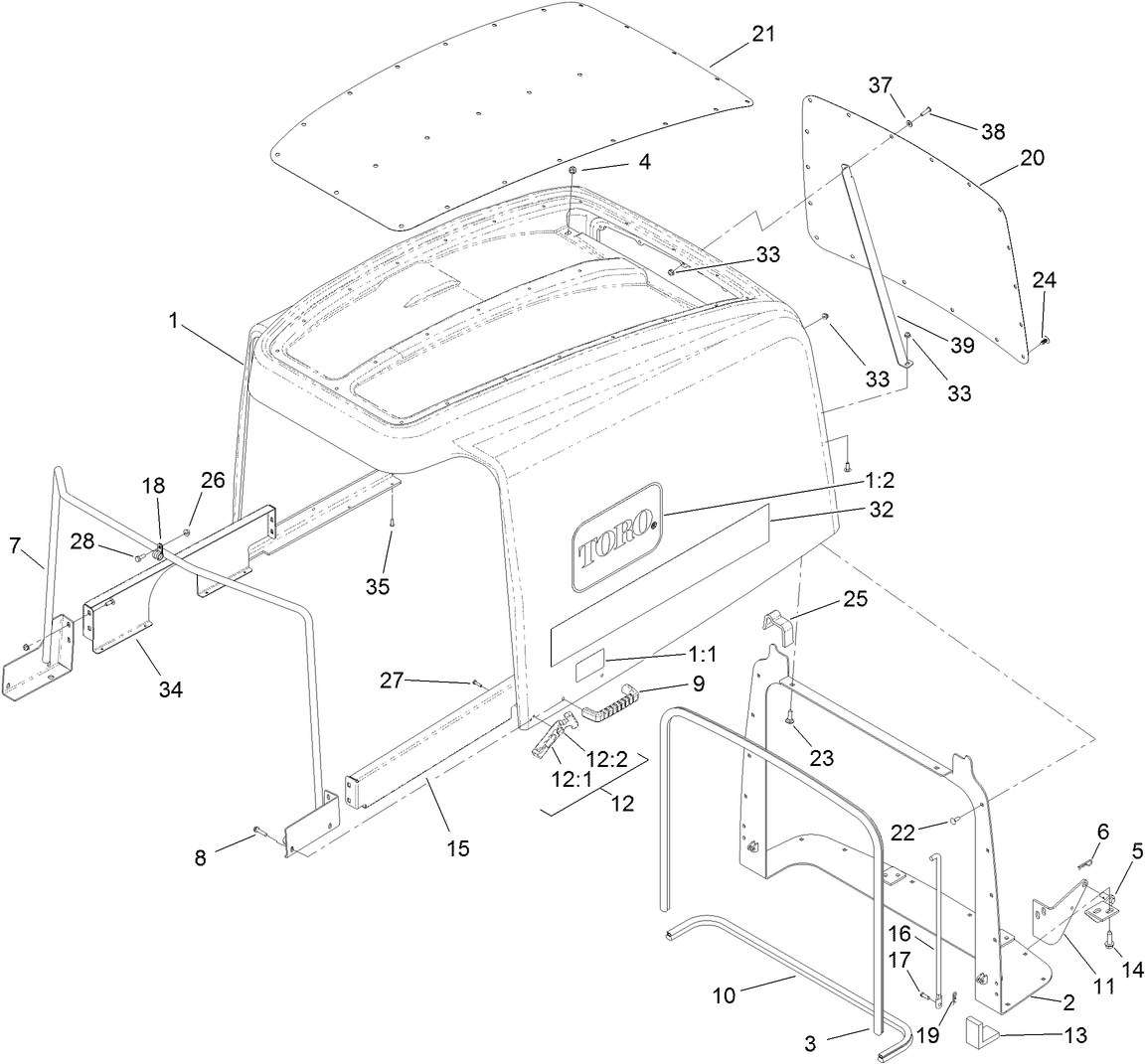 Hood and Screen Assembly