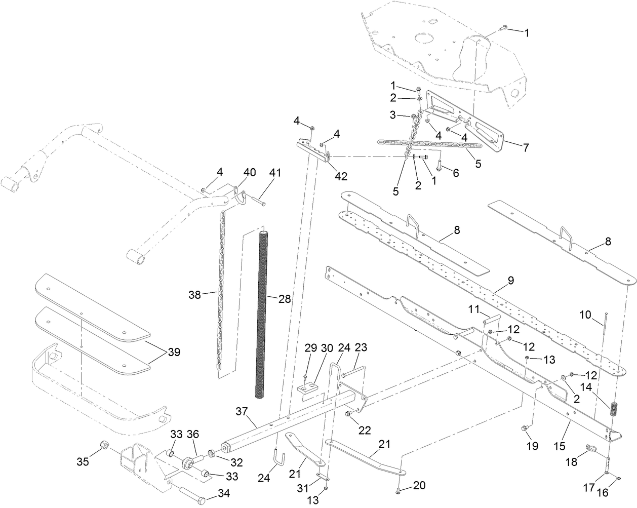 Drawbar and Frame Assembly