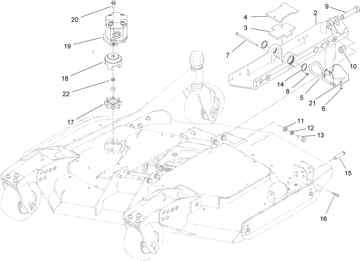 Right Deck Mount Assembly