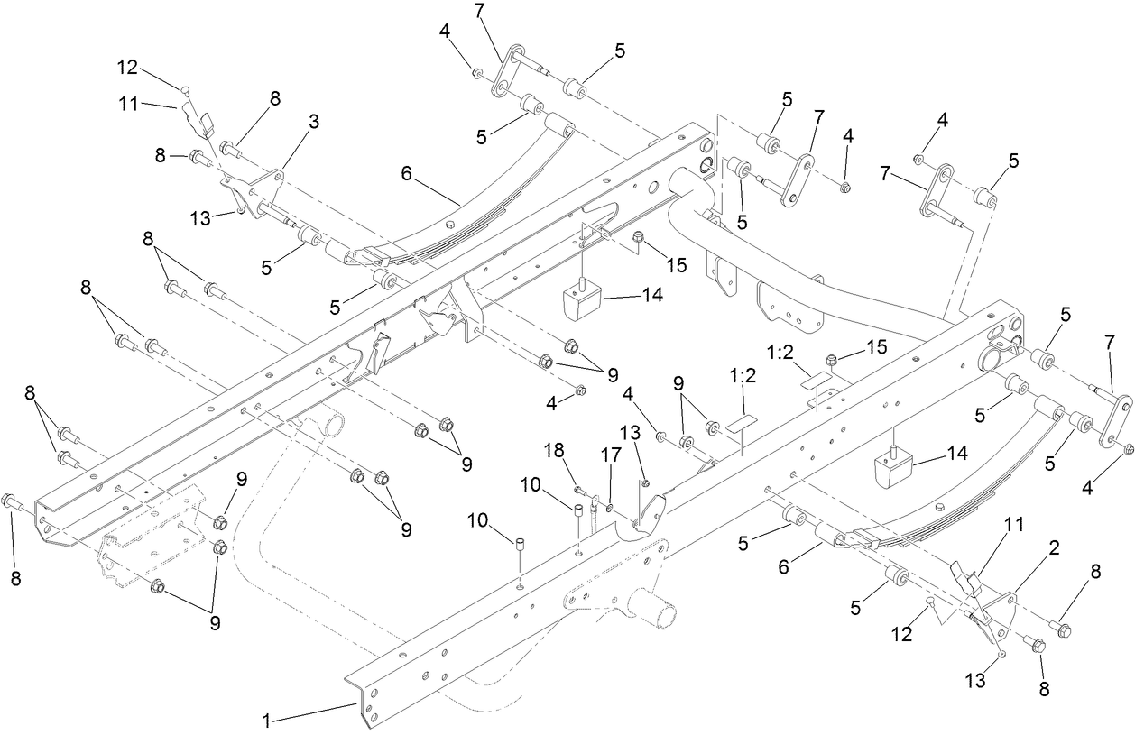 Rear Frame and Suspension Assembly