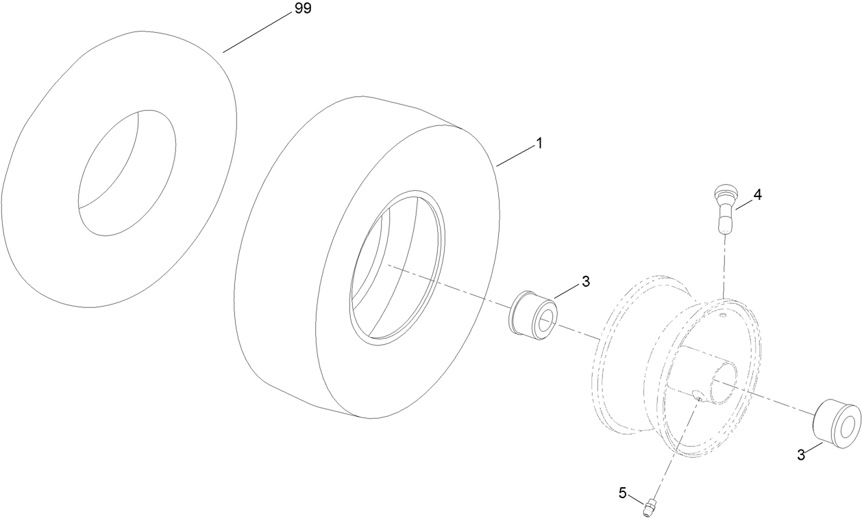 Caster Wheel Assembly No. 130-0736