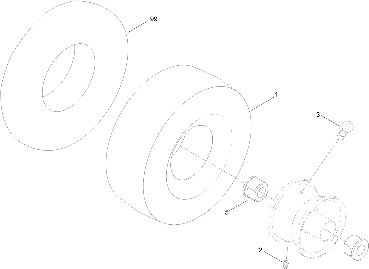 Caster Wheel Assembly No. 120-5515
