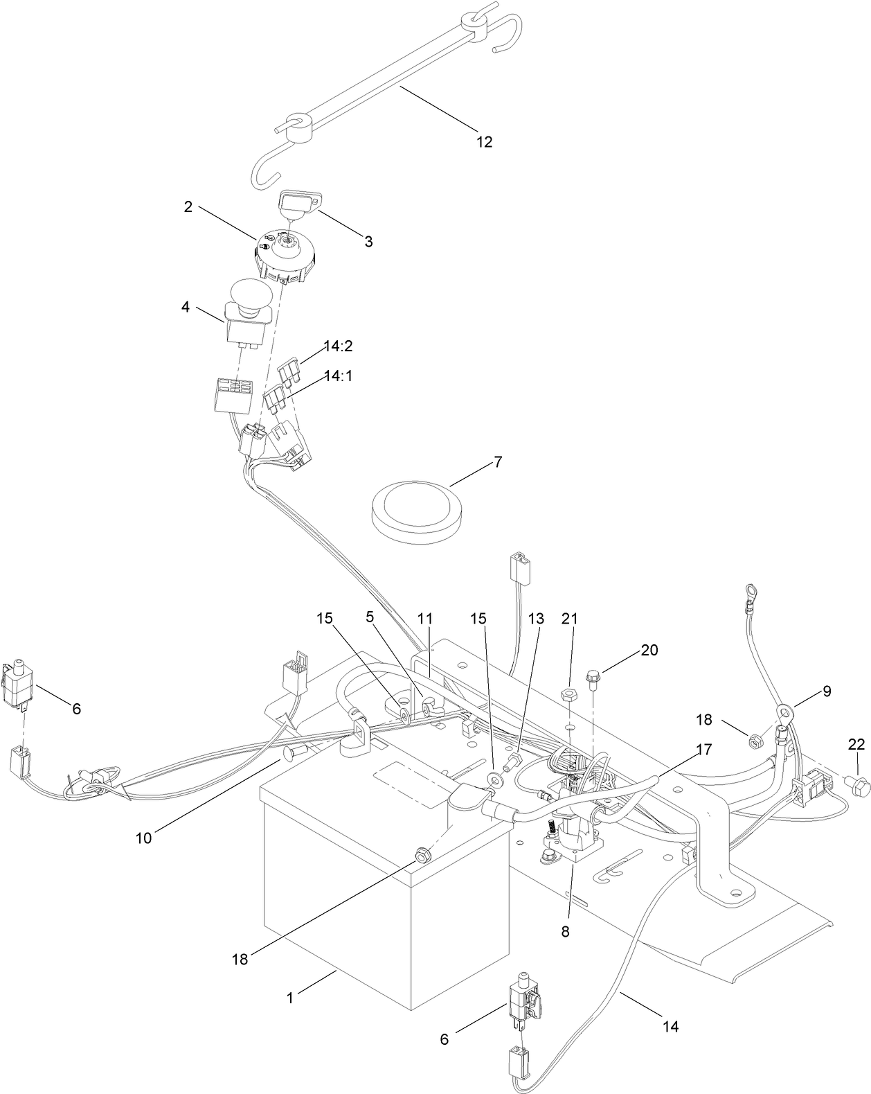 Battery and Electrical Assembly