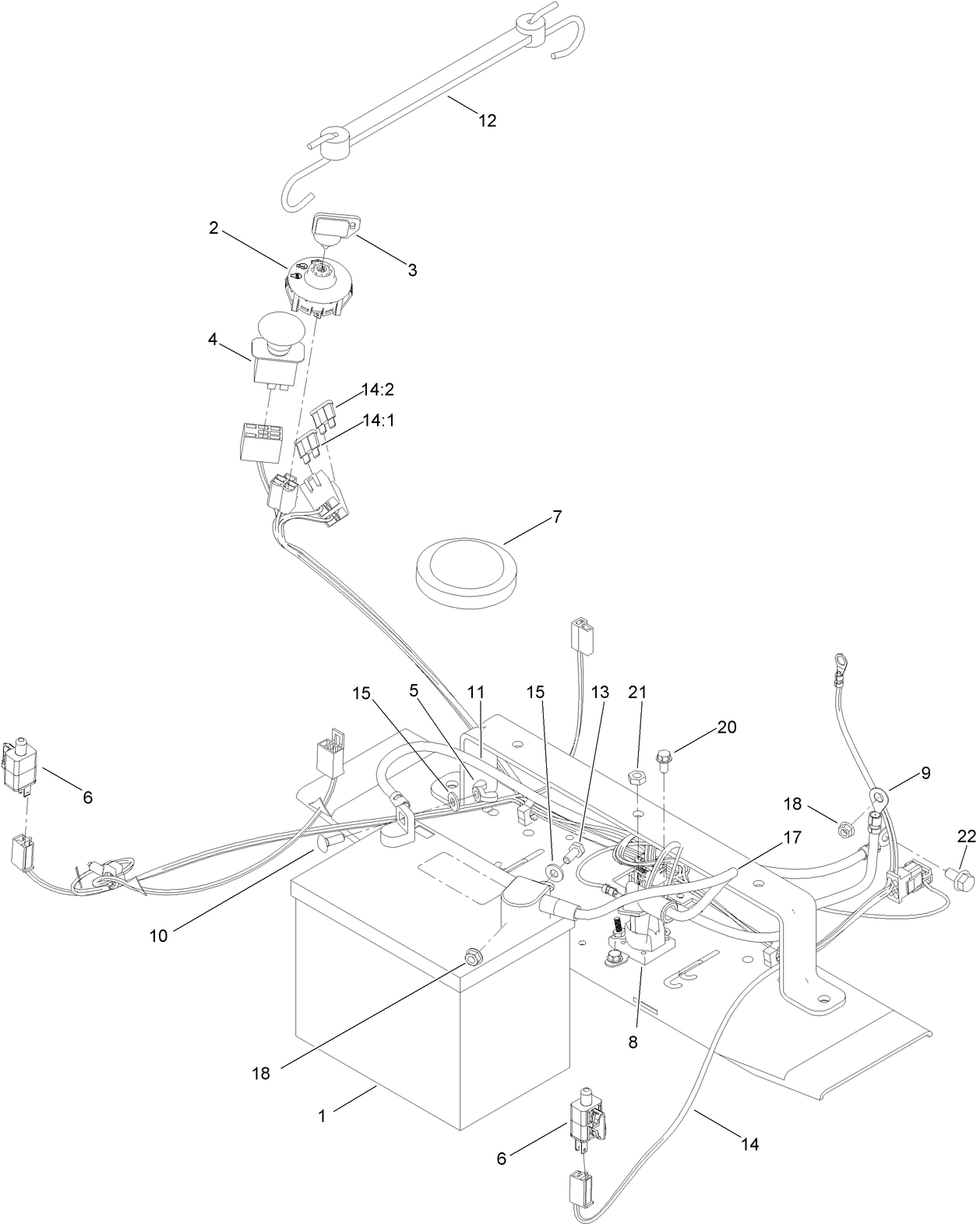 Battery and Electrical Assembly