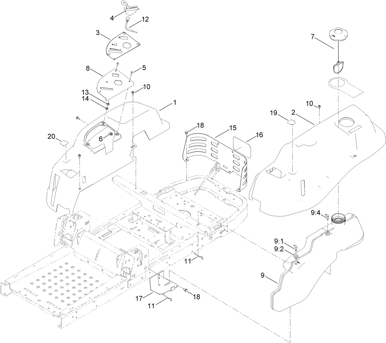 Body Styling and Fuel Pod Assembly