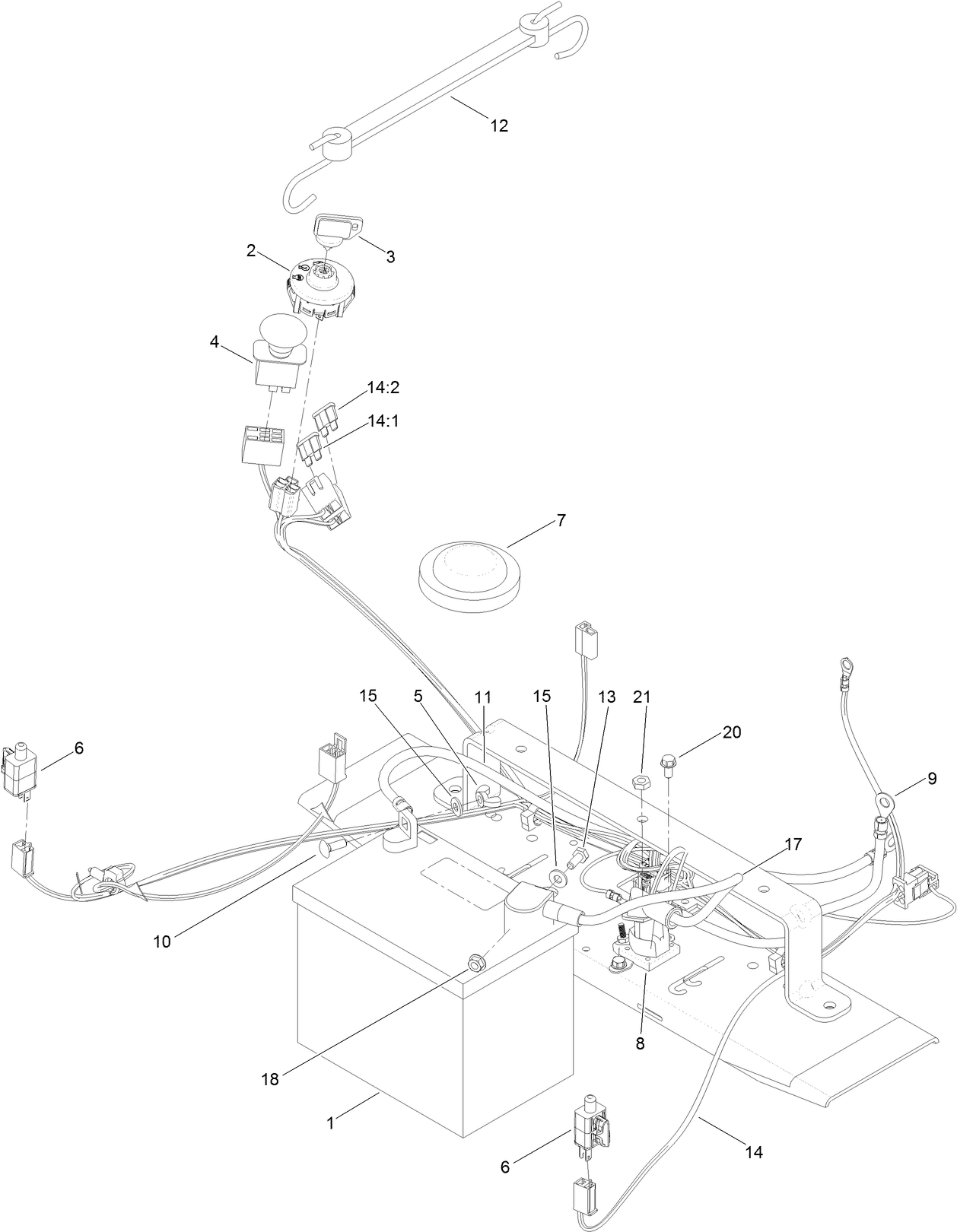Battery and Electrical Assembly