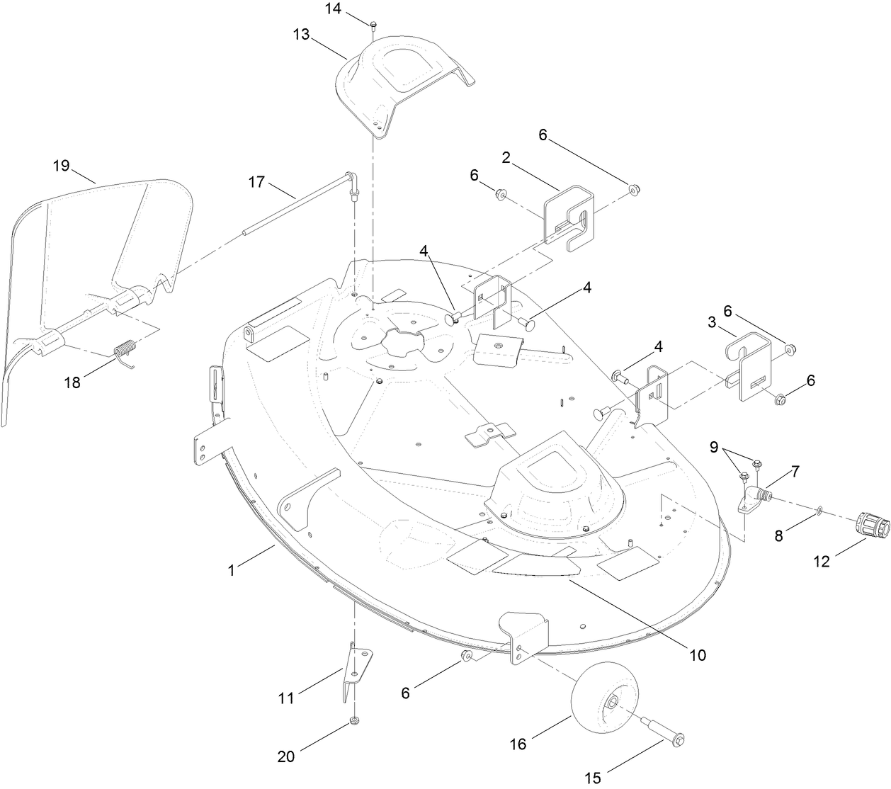 42 Inch Deck Assembly
