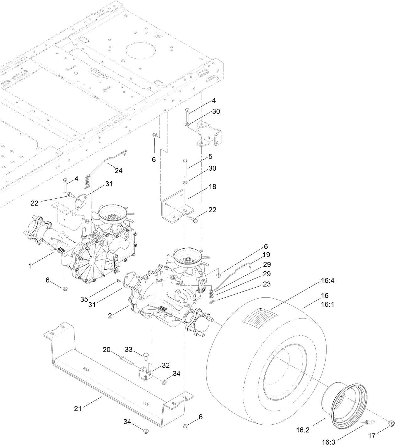 Hydro Transaxle Assembyly