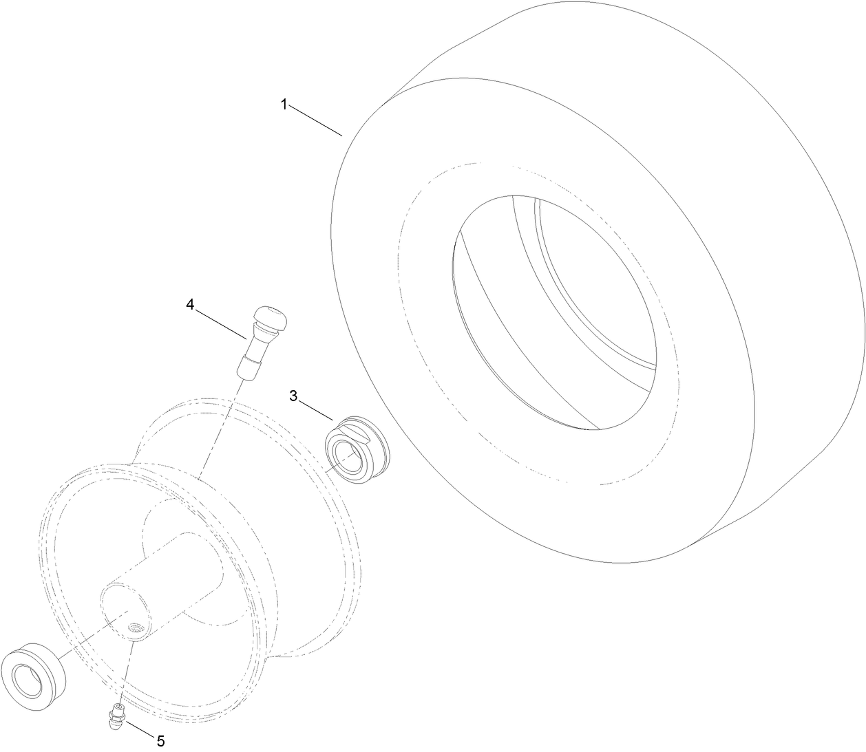 13 Inch Wheel and Tire Assembly No. 119-3473