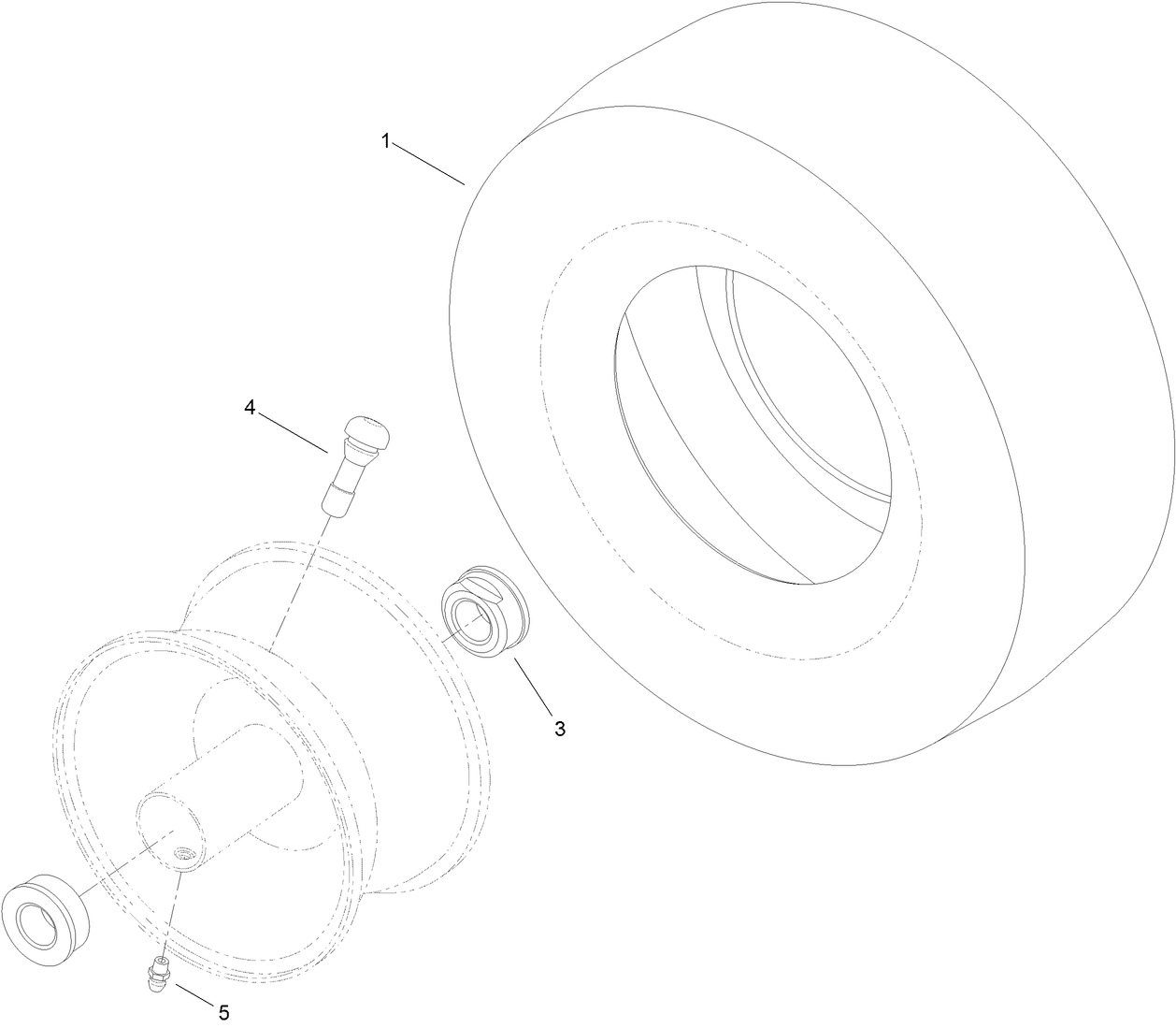 13 Inch Wheel and Tire Assembly No. 119-3473