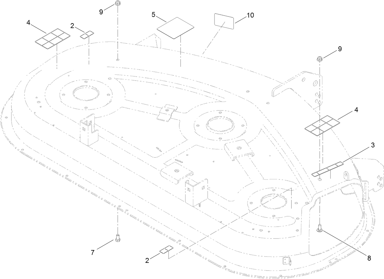 50 Inch Deck Decal Assembly No. 119-8841
