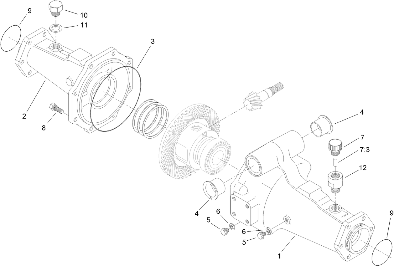Axle Support Assembly  Rear Axle Assembly No. 106-1120