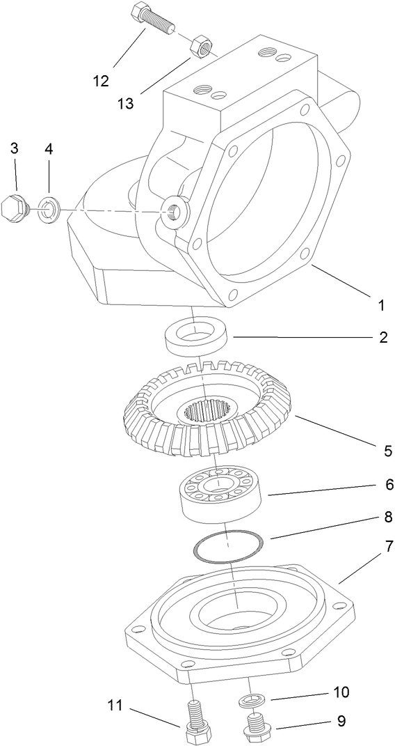 Axle Case Assembly  Rear Axle Assembly No. 106-1120