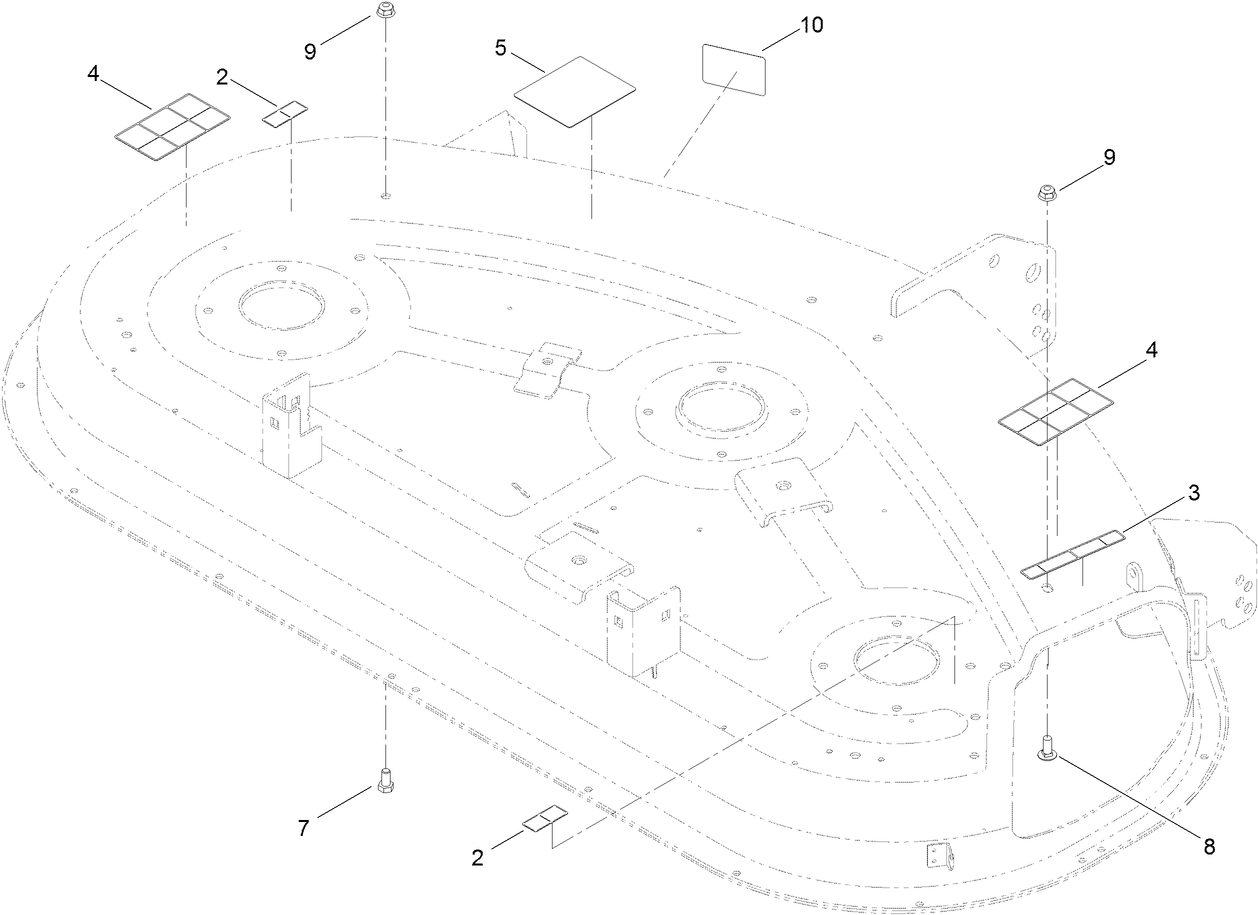 50 Inch Deck Decal Assembly No. 119-8841